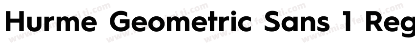 Hurme Geometric Sans 1 Regular字体转换
